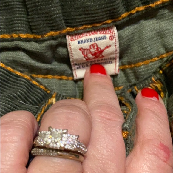 Tru Religion Joey Corduroy flare jeans size 12 - Picture 5 of 5